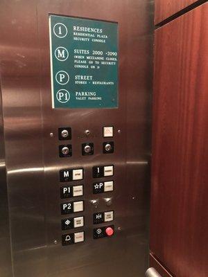 2nd floor but need to press M