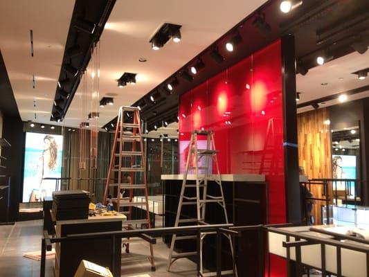 Red 3M film, installed on new GUESS Store at Millenia Mall