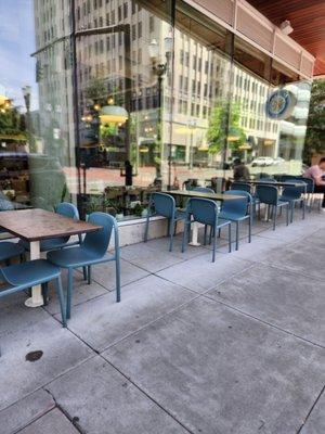 Outside seating