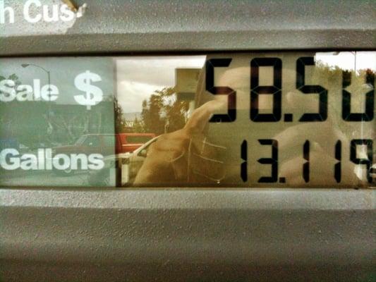 Thanks Obama! I suppose I should still be blaming Bush that it cost almost $60 to fill my little Celica!