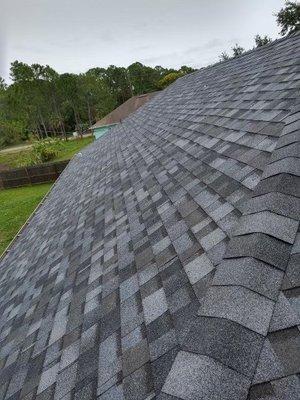 Beautiful new Owens Corning Pacific Wave roof.