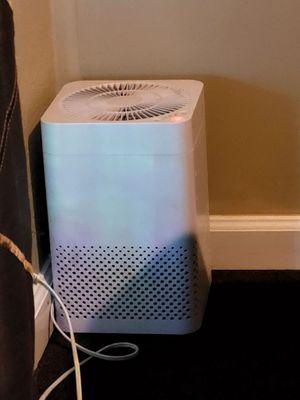 Air purifier inside the massage room.