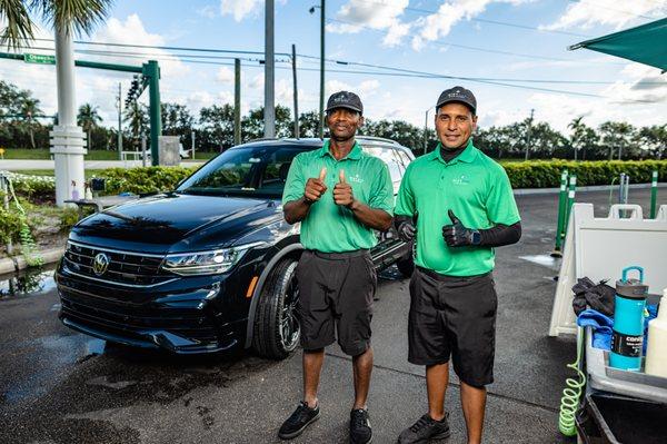 Our team members will hand dry your vehicle to prevent any streaks.