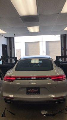 Our technicians know just what to do in order to protect the tint on a Porsche Panamera