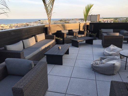 Rooftop seating