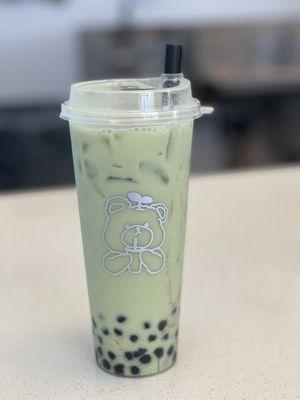 Matcha Iced Green Tea Boba