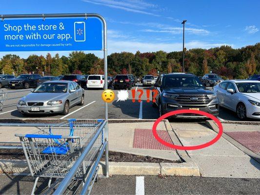 Create a walkway that shopping carts can't get past?!?!  They need to fix this till it makes sense.