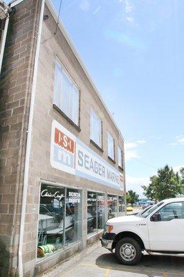 Seager Marine Sales Department on the Canandaigua City Pier