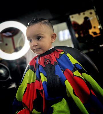 Kids Haircut. kids Combover