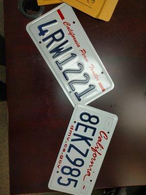 Auto Plates, Trailer Plates on hand...