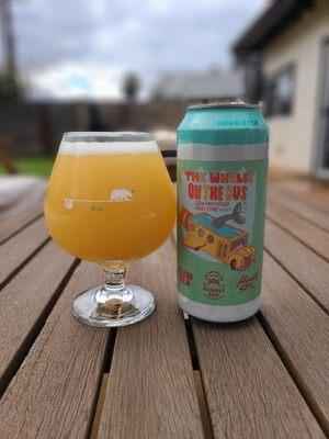 Humble Sea Brewing-The Whales on the Bus- DDH Hop Fused Foggy TIPA 10.2 % ABV