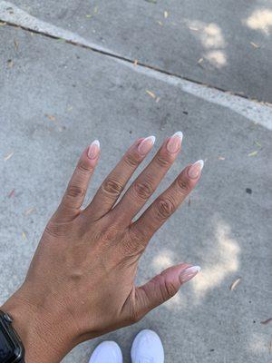 Gel X French tips