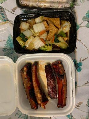 Spare rib and tofu