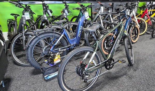 Top quality ebikes by Giant, Cannondale and Aventon!