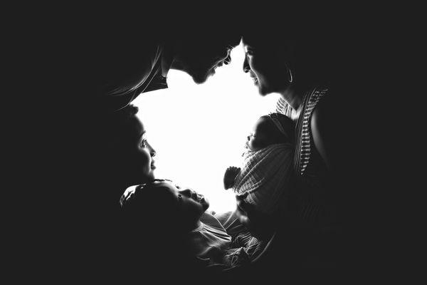 Newborn Photography Shadow Picture