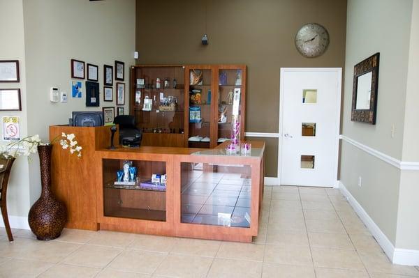 Front desk at Beauty Schools of America - Hialeah campus