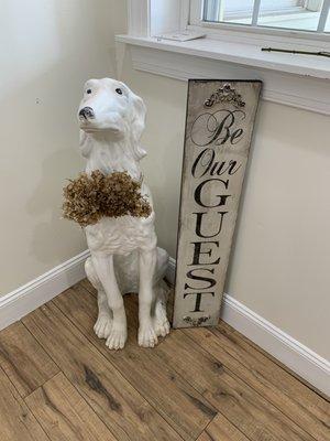 "Be Our Guest" we want to pamper your pooch!