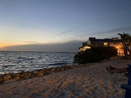 Sunset over the water at Fisherman's Village.