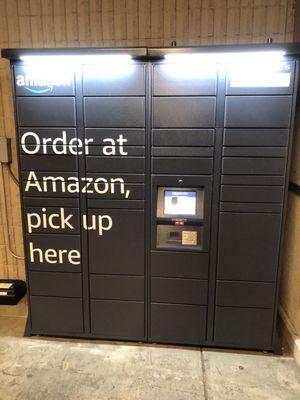 Safeway is home to Amazon Locker Seymour outside the main entrance