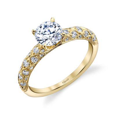 18ky vintage diamond engagement ring