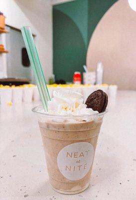 Themed PB Oreo shake for the "Parent Trap" movie night