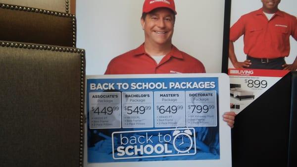 Back to school deals.