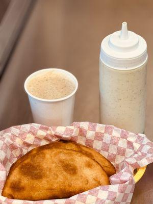 Empanadas and coffee