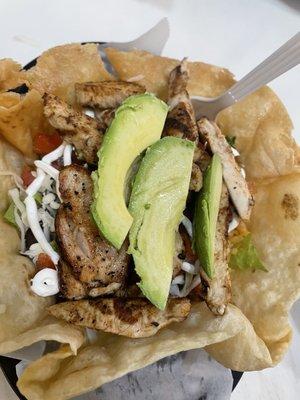 Chicken taco salad