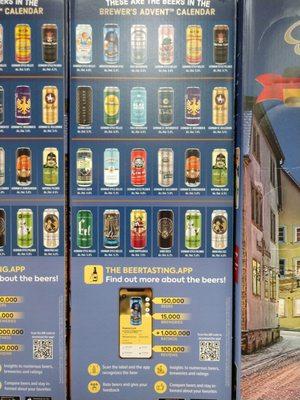 All the advent calendar beers.