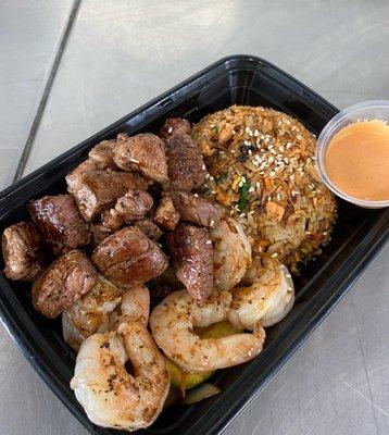 Hibachi steak and shrimp