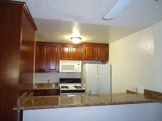 A quick look at the inside -- fully refurbished kitchen as a standard.