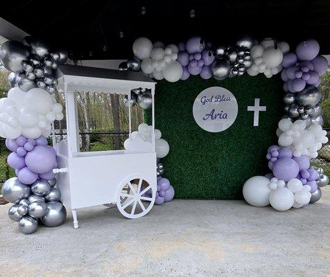 Baptism Balloon Decor