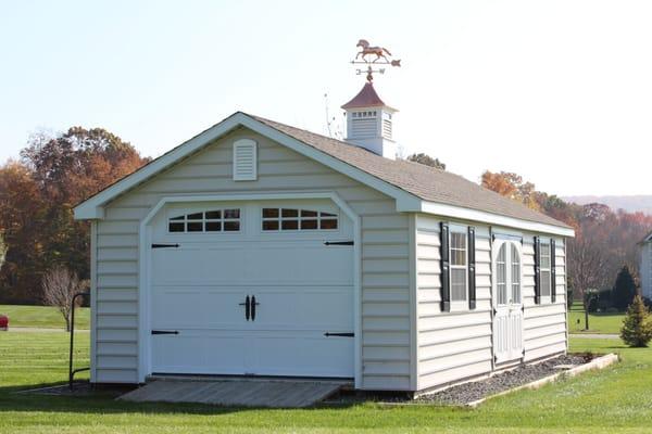 14'x32' Beaded Vinyl Garden Shed Garage