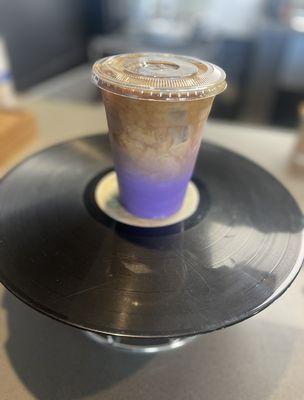 Ube latte