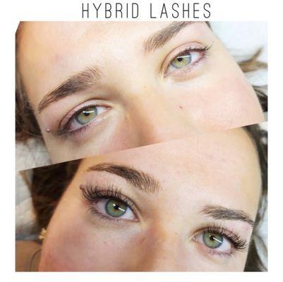 Hybrid Lash Extensions Before & After