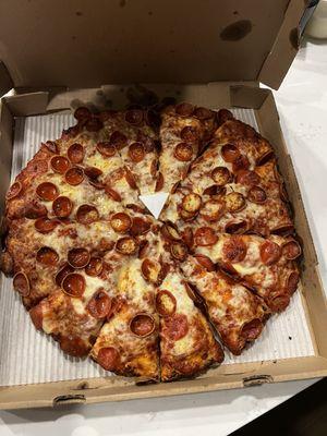 Pepperoni Pizza, large.