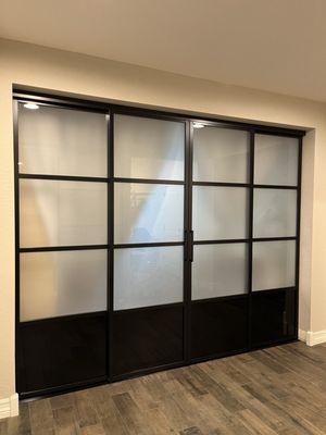 This is our 4 panel sliding door configuration.