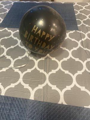 Helium balloon after 2 hours