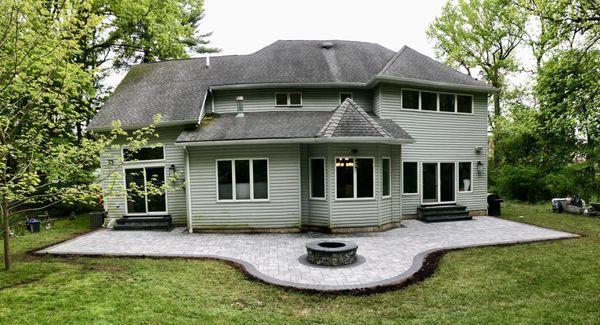 Completed patio