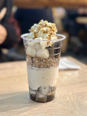 Black Sesame Mochi Parfait