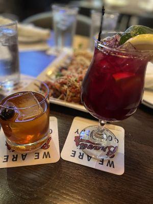 Old fashioned & sangria