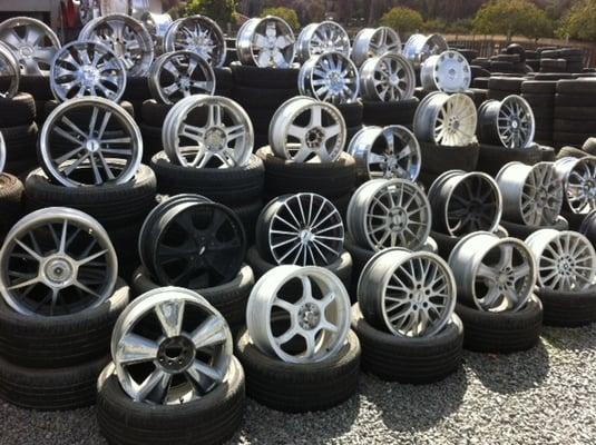 More used wheels than you have ever seen.