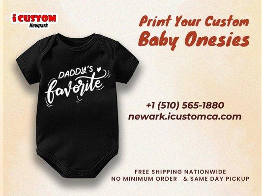 Your baby must need comfortable clothing. On iCustom you can customize your baby's onesies as per your choice!