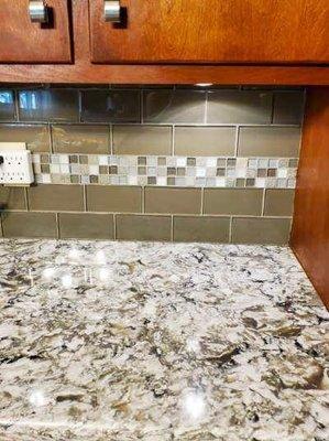 Countertop and backsplash