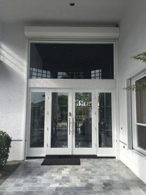 Decorative impact doors