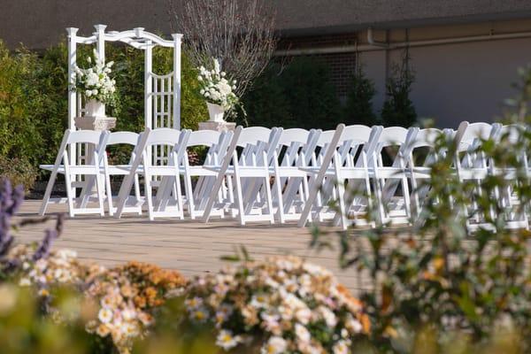 New Courtyard for Outdoor Ceremony or Cocktail Hour