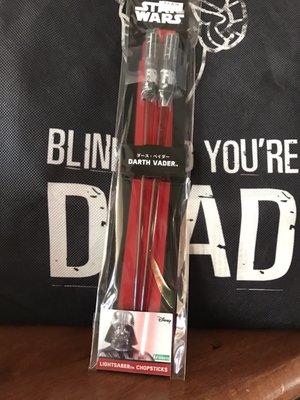 Couldn't pass these up. Darth Vader chopsticks!