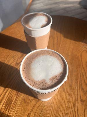 Hot chocolate with oatmilk