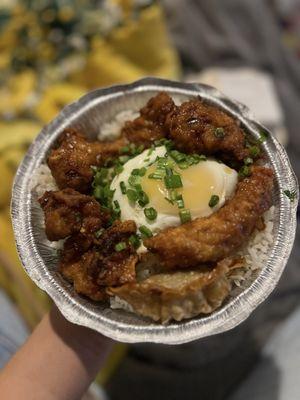 Soy garlic chicken bowl