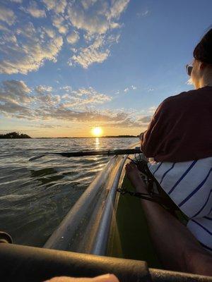 Sunset by Shell Key.